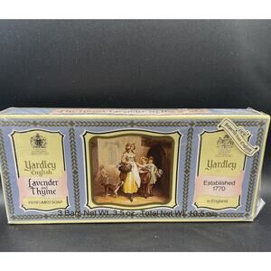 Vintage Yardley of London English Lavender and Thyme Bar Soap Boxed Set, 10.5 oz